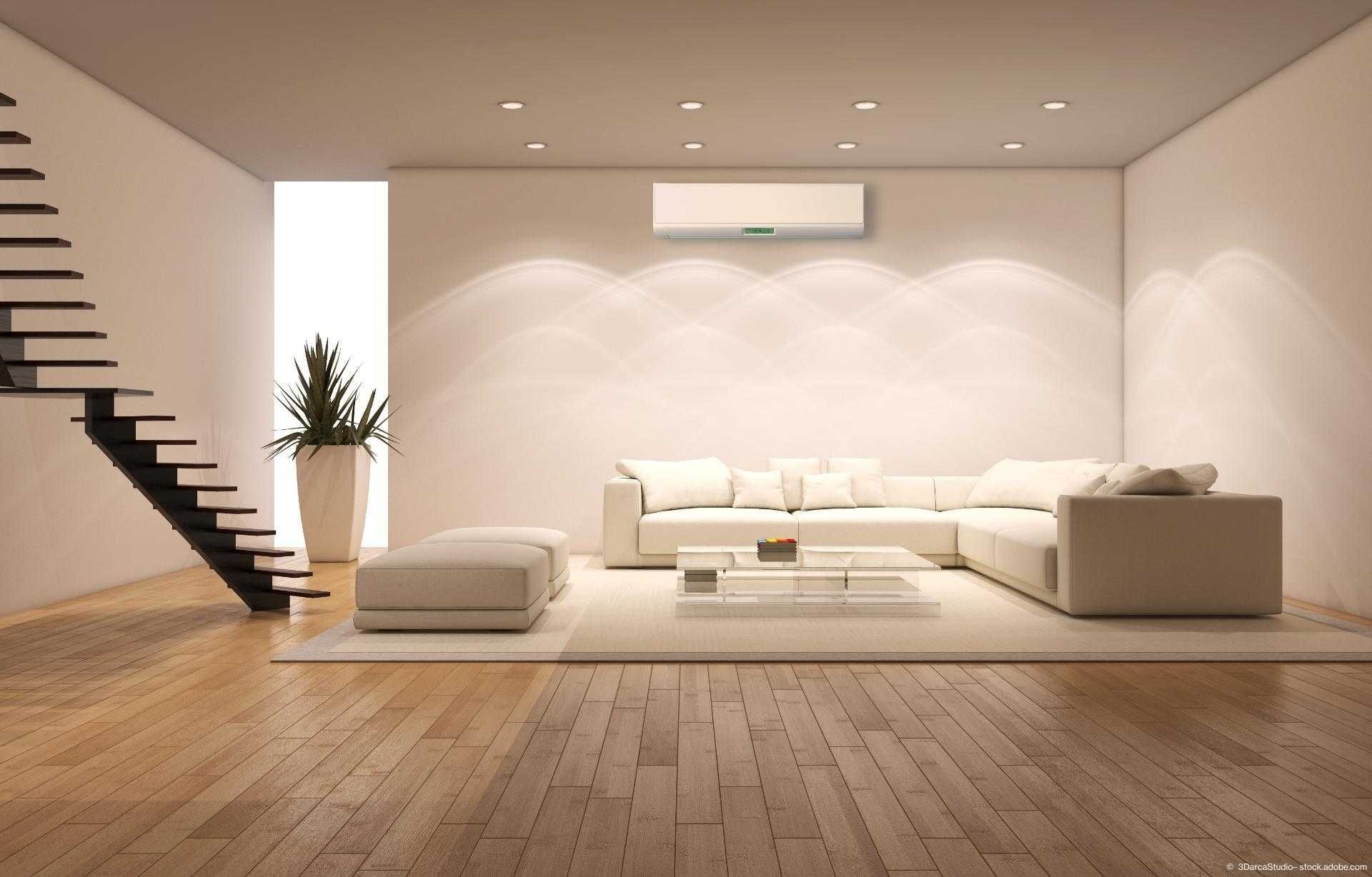 Modern eingerichtete Wohnung mit Parkettboden