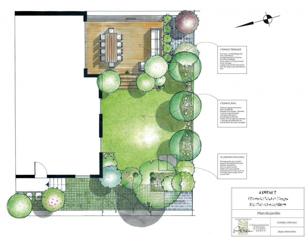Un plan avec une terrasse en bois