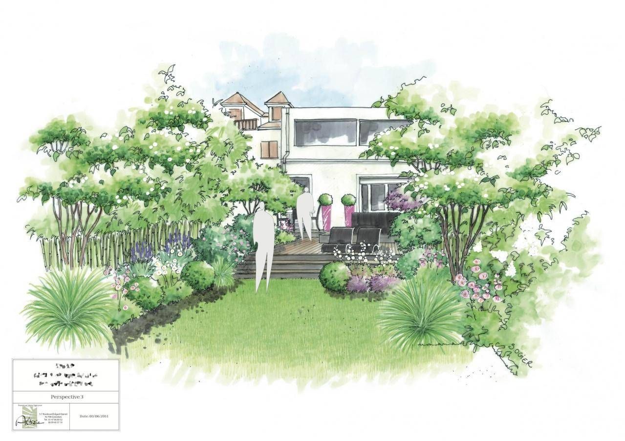 Le plan d'une pelouse devant une maison