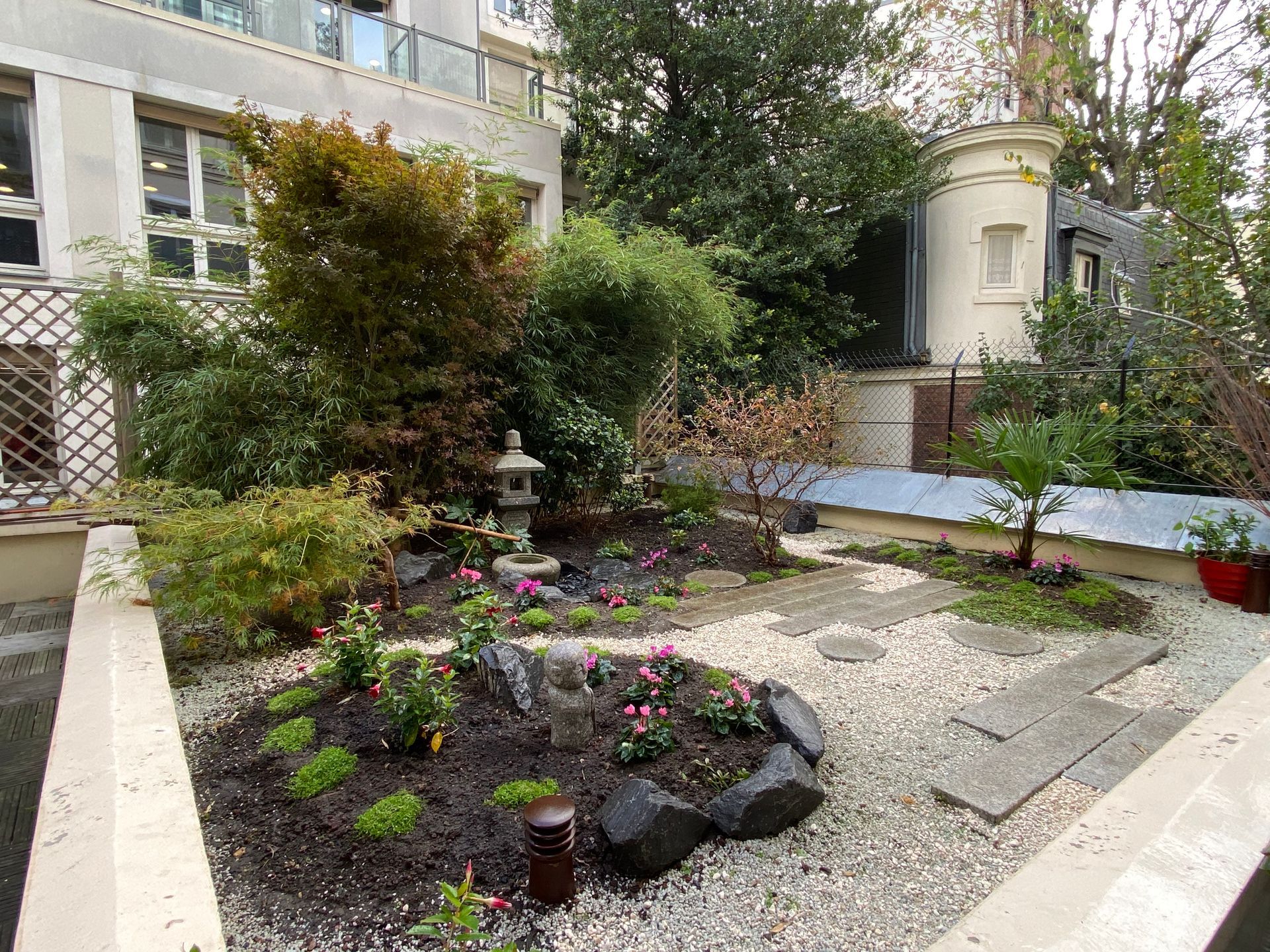 Des végétaux divers dans un jardin