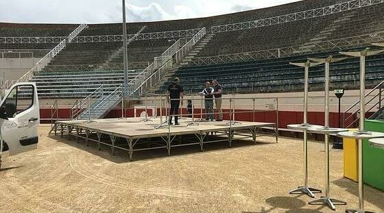Plancher en bois pour événement