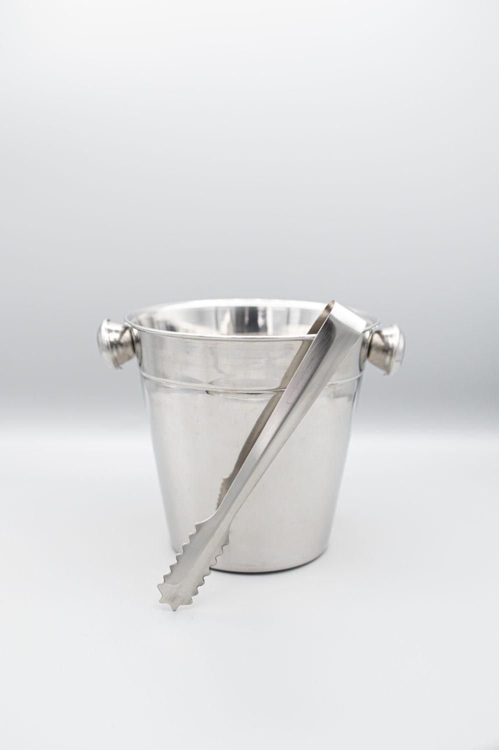 Seau et pince à glace
