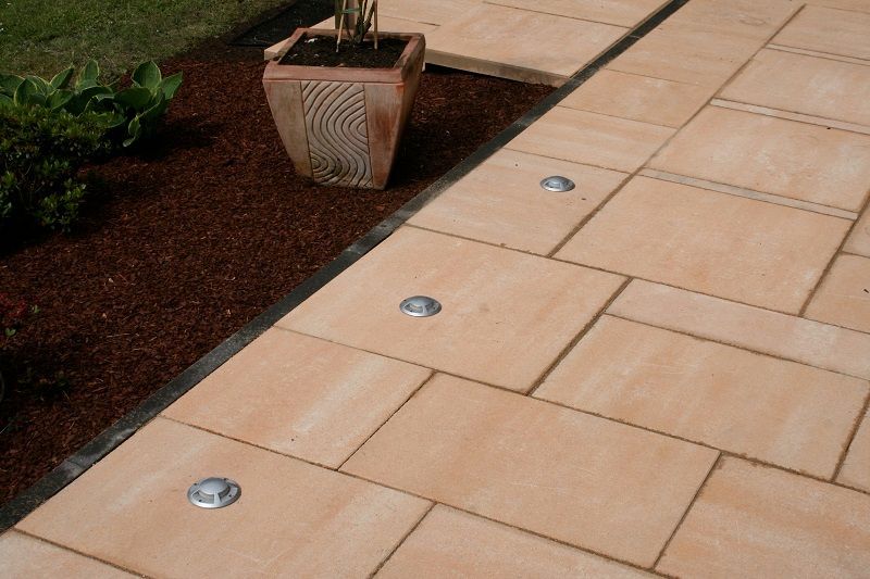 Moderne Steinterrasse