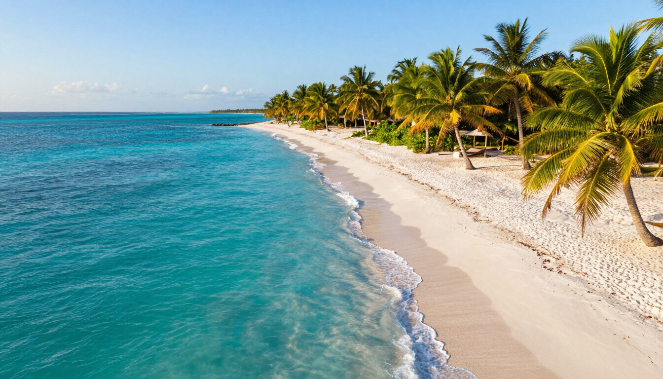 Secret Beach Belize crystal clear turquoise waters and beach clubs
