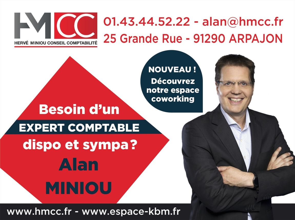 Publicité société HMCC avec photo de M. Alan Miniou