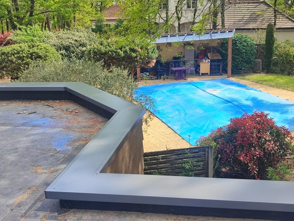 Couvertine sur toit terrasse