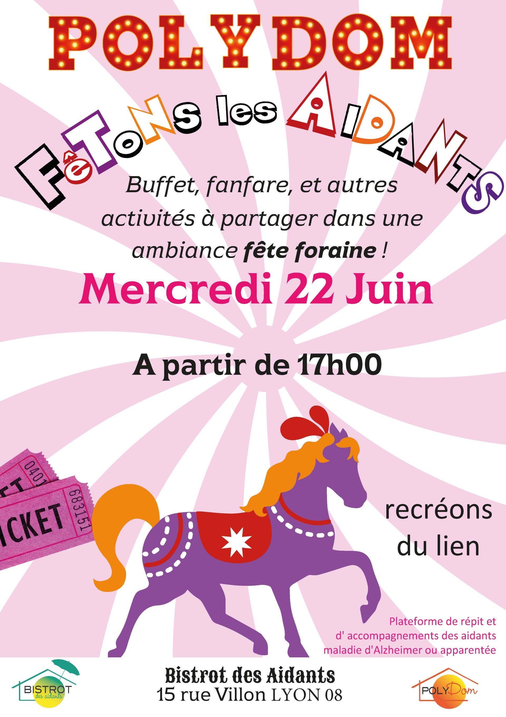 Affiche pour une fête dédiée aux aidants