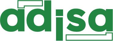 La palabra adisa está escrita en letras verdes sobre un fondo blanco.