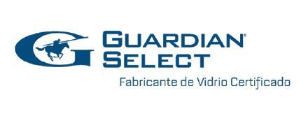 El logotipo de Guardian Select es un logotipo azul con un caballo encima.