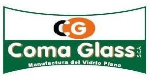 Un logotipo verde y blanco para el vidrio coma.