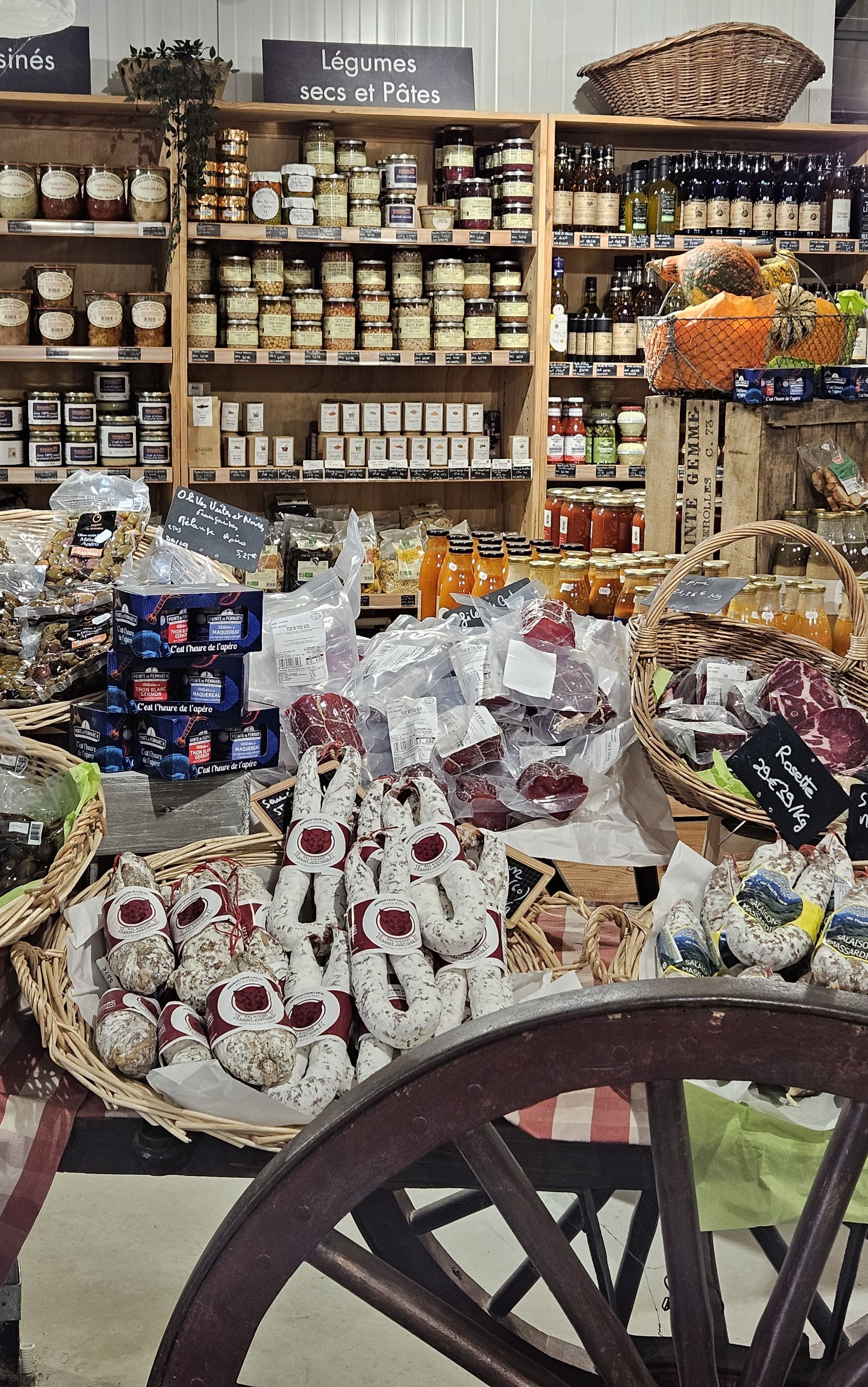 rayon épicerie salée Magasin fermier val d'Oise