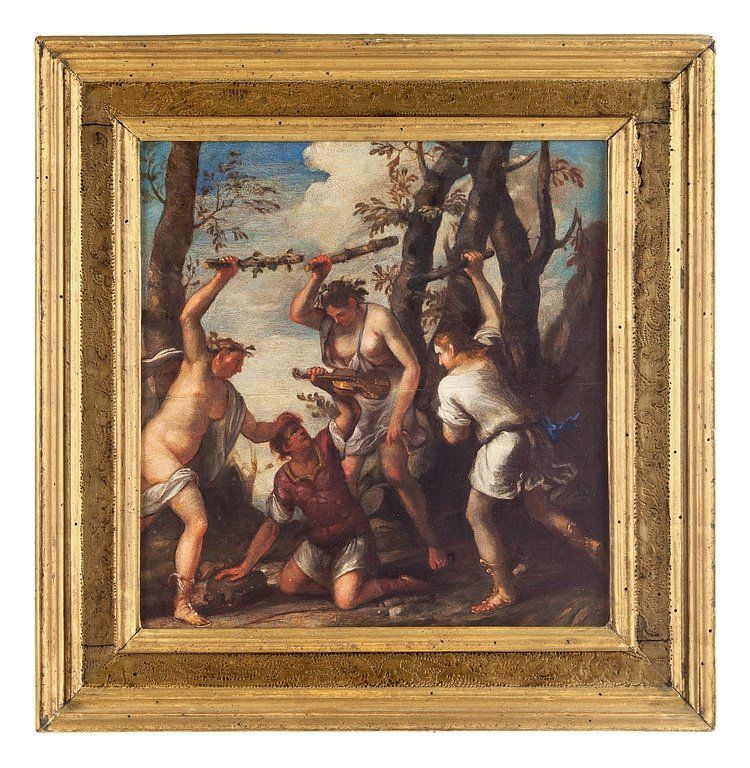 Un tableau avec encadrement doré