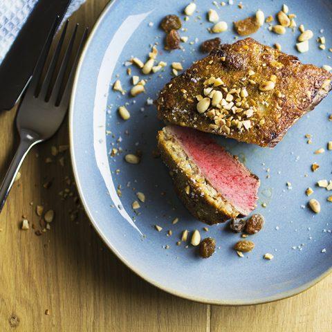 BŒUF CROQUANT AUX FRUITS SECS