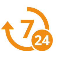 Pictogramme 24h24 et 7j/7