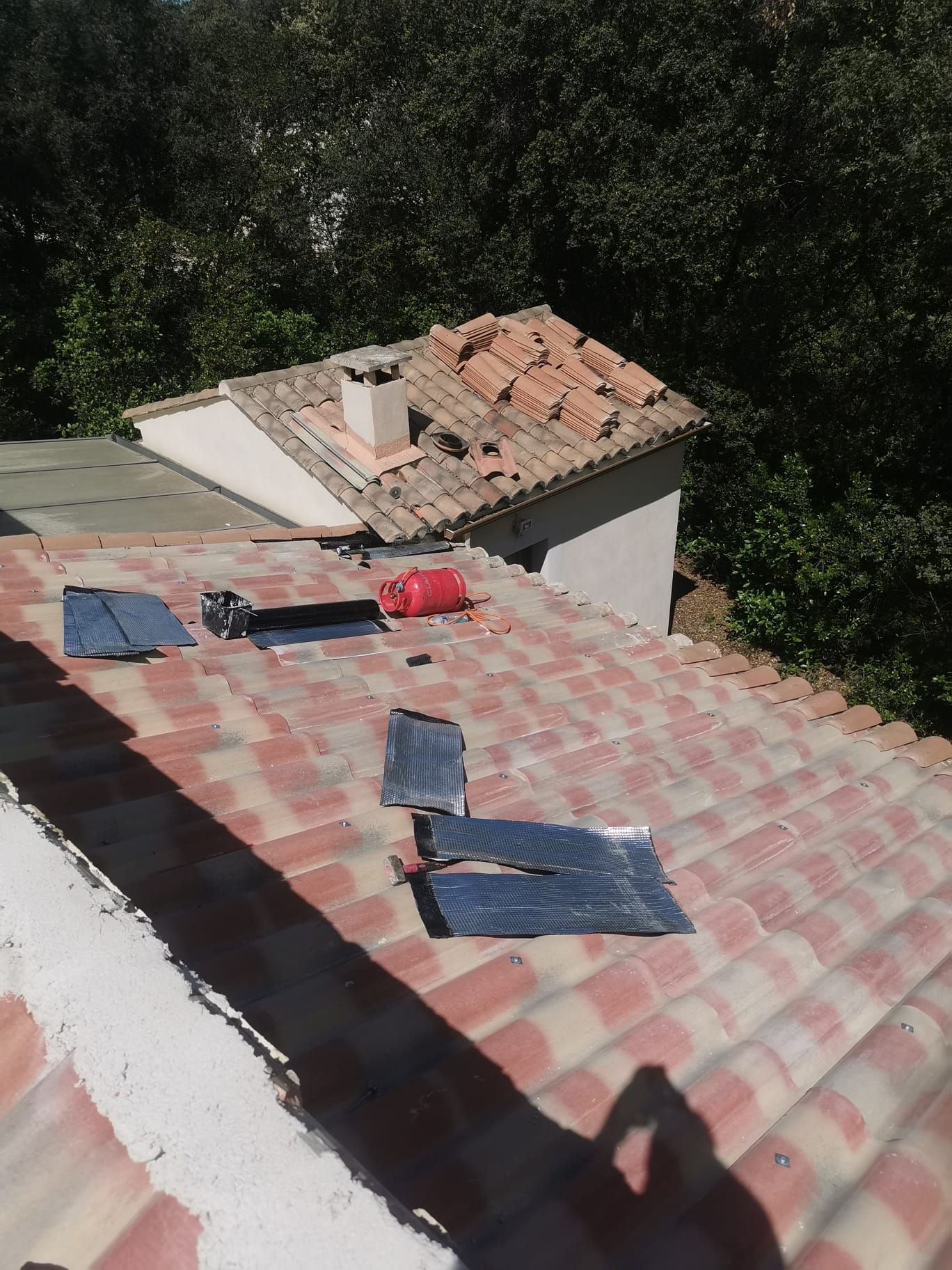 Rénovation de couverture en cours