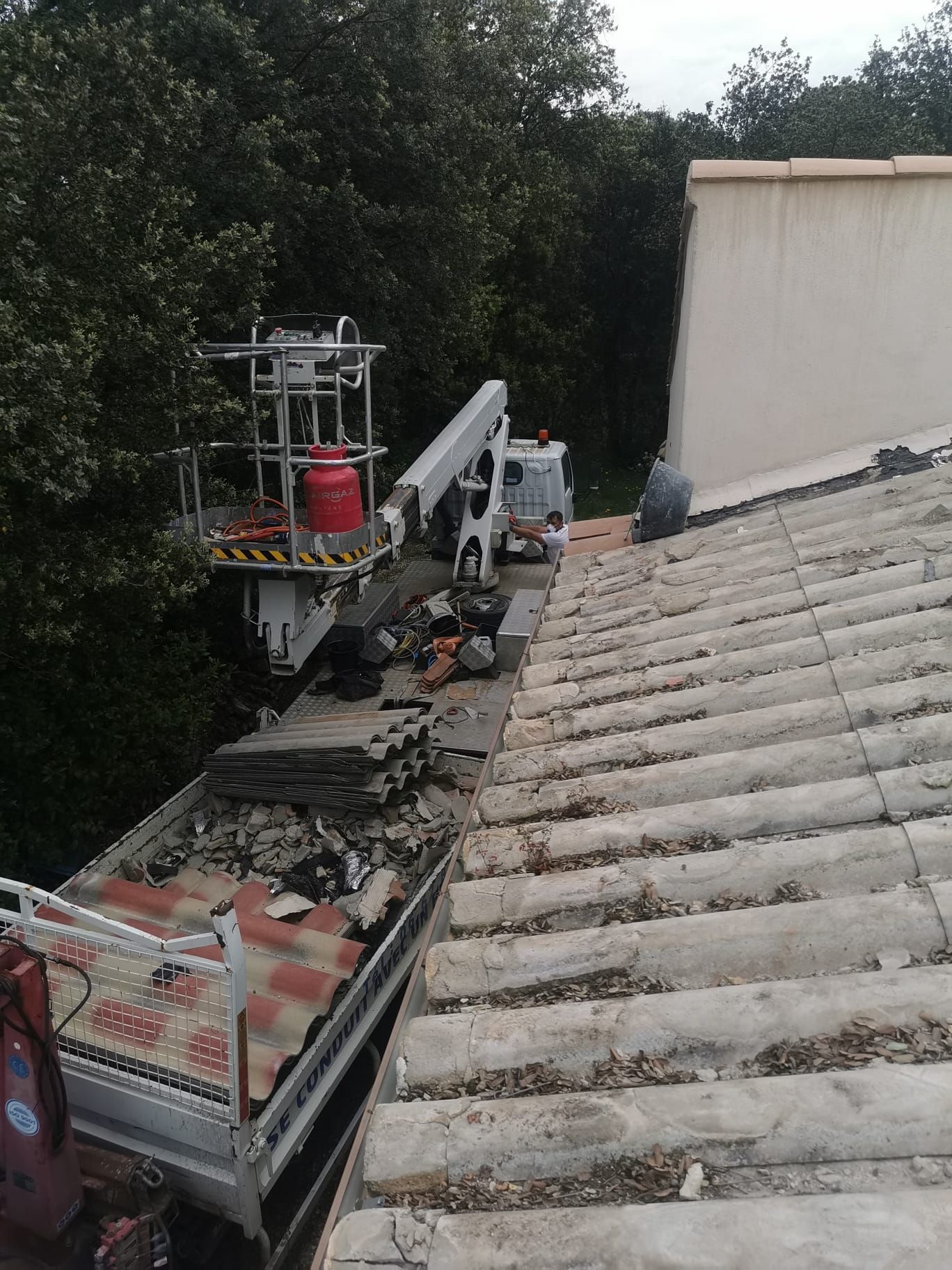 Travaux de réfection de toiture