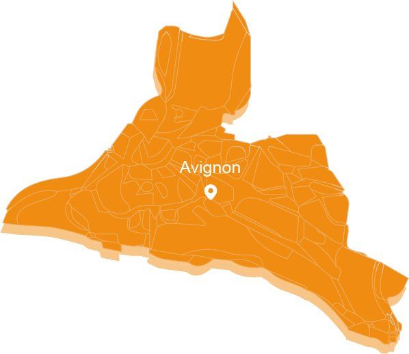 Carte d'Avignon