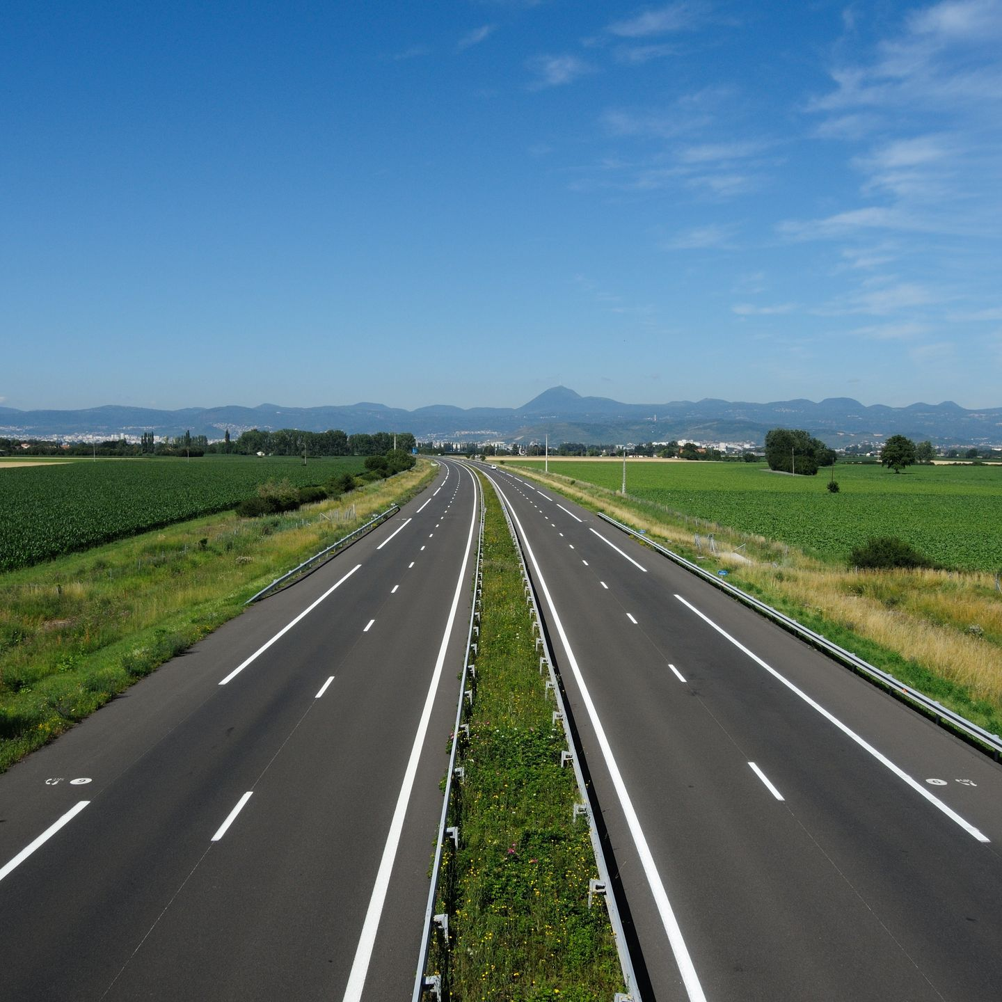 Autoroute dans le Puy-de-Dôme.