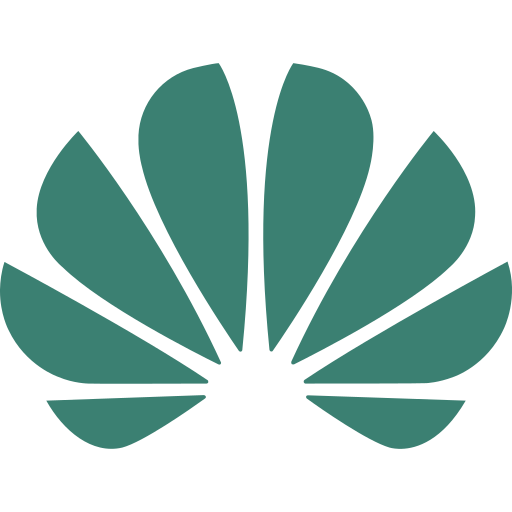 Le logo de la marque de téléphones et ordinateurs Huawei
