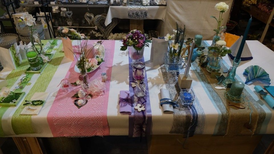 Musterdekoration für Tische