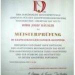 Auto Häusler GmbH & Co. KG Zertifikat Meisterprüfung