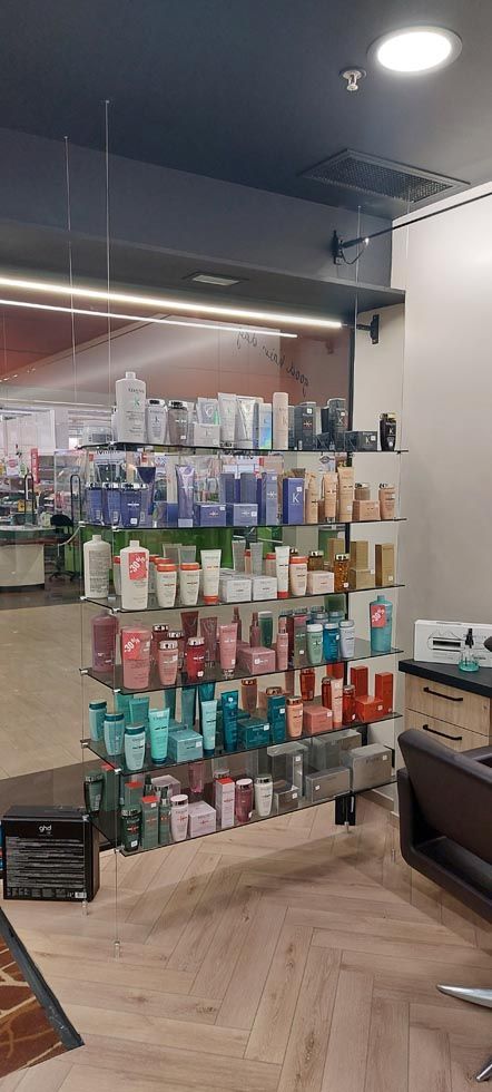 Support tablette en verre securité fixation par cable