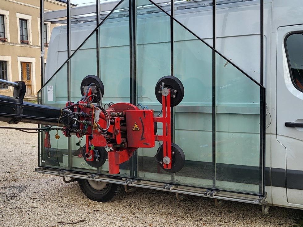 Vitrage glasboy sur châssis fix