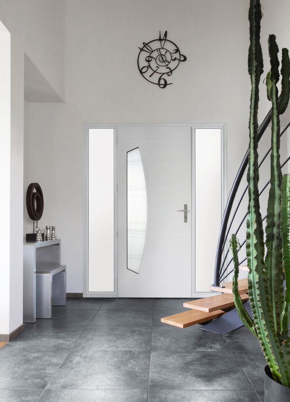 porte d'entrée blanche