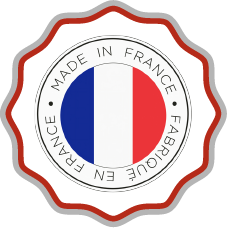 Drapeau de la France pour indiquer la fabrication française