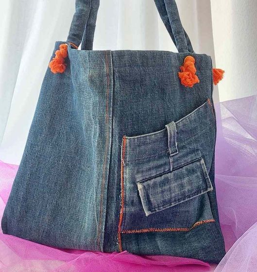 Tasche aus Jeansstoff