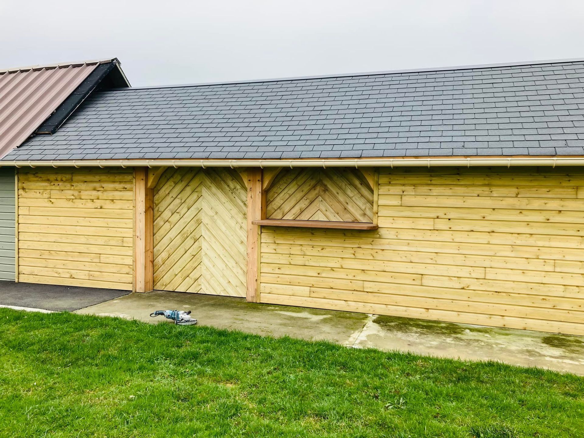 Ossature et bardage en bois