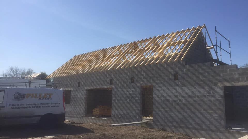 Pose d'une charpente