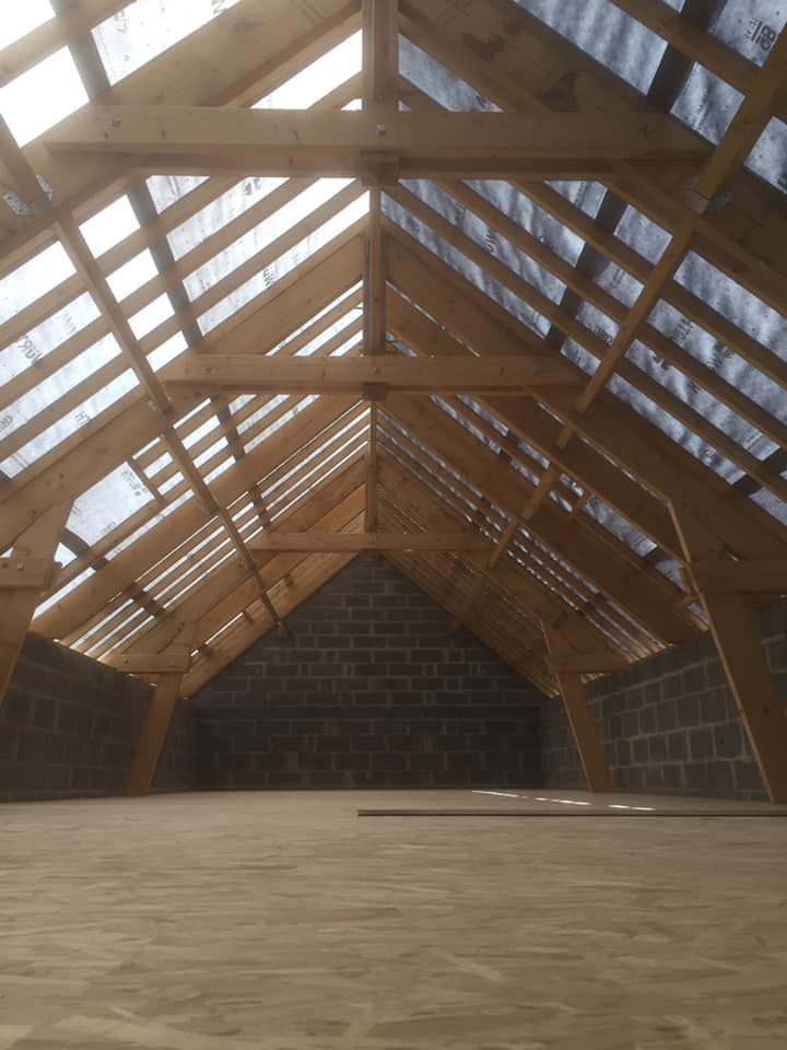 Charpente d'une maison