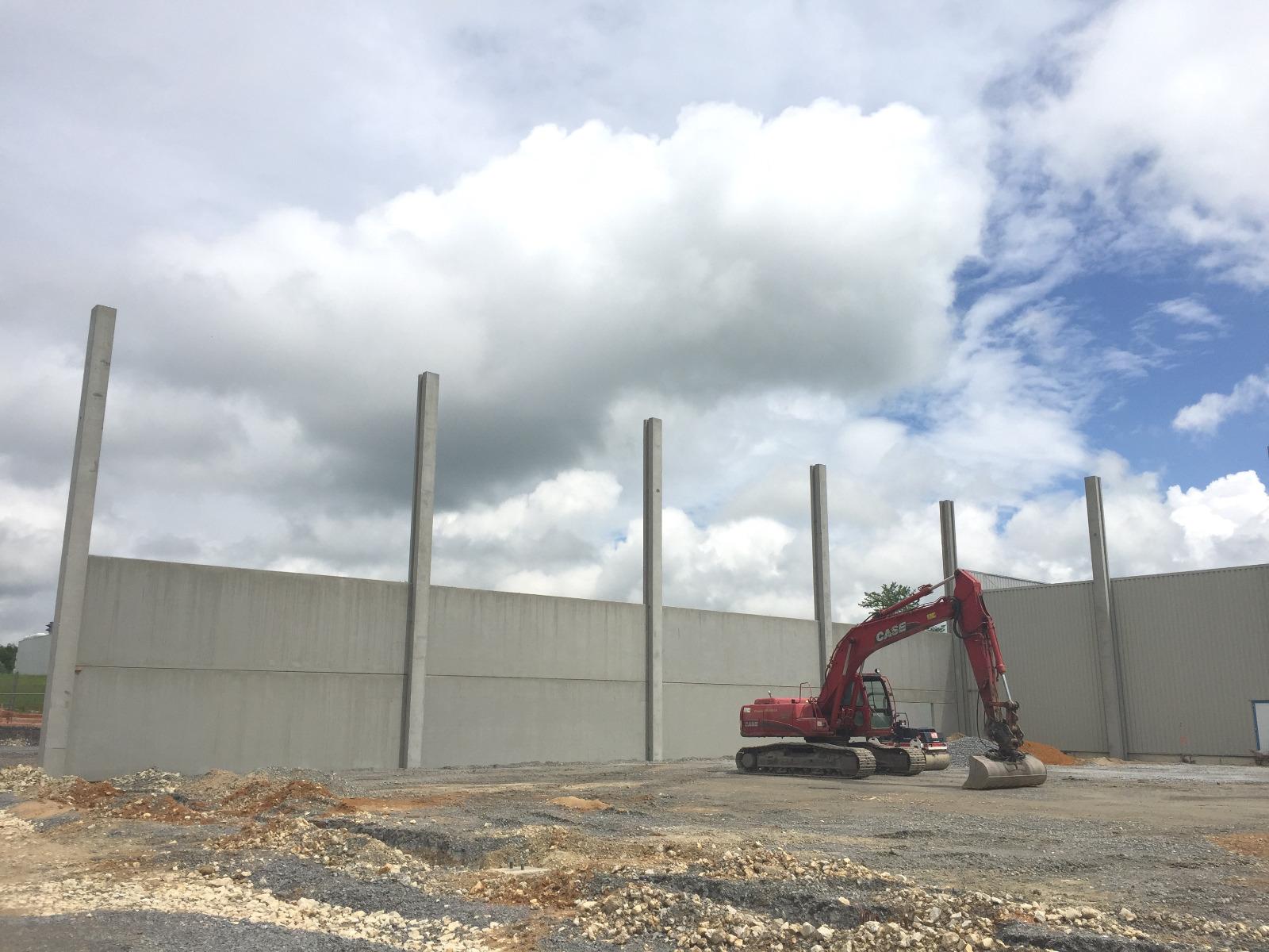 mur coupe-feu autostable extension usine