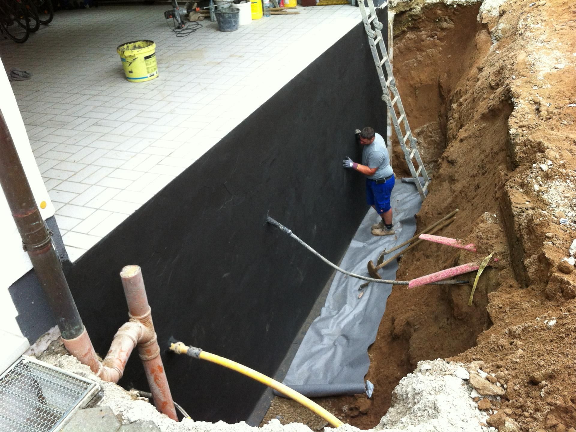 BMS Bau GmbH erneuerte Kellerabdichtung