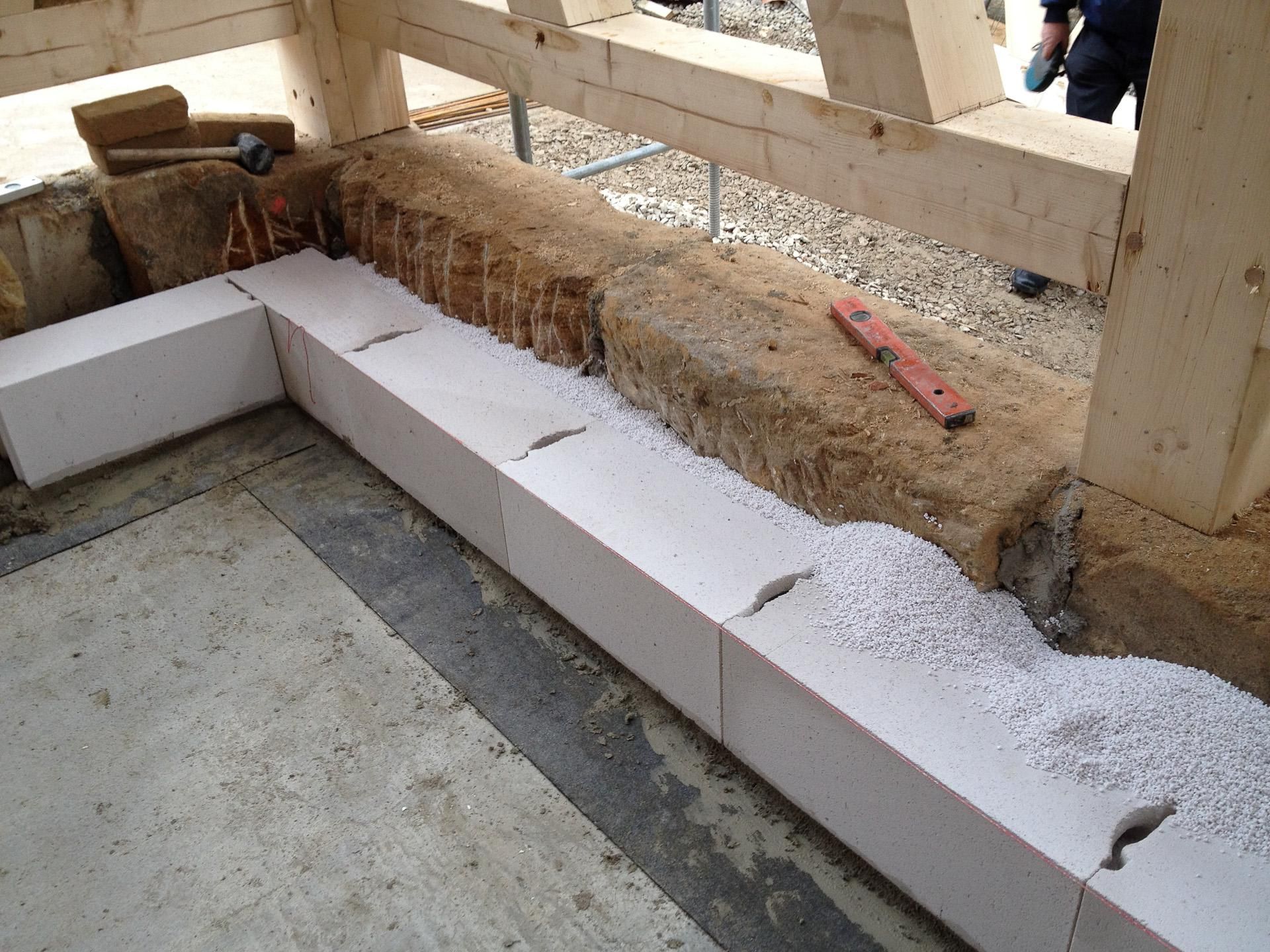 BMS Bau GmbH Üton Beton für den Scheunenumbau