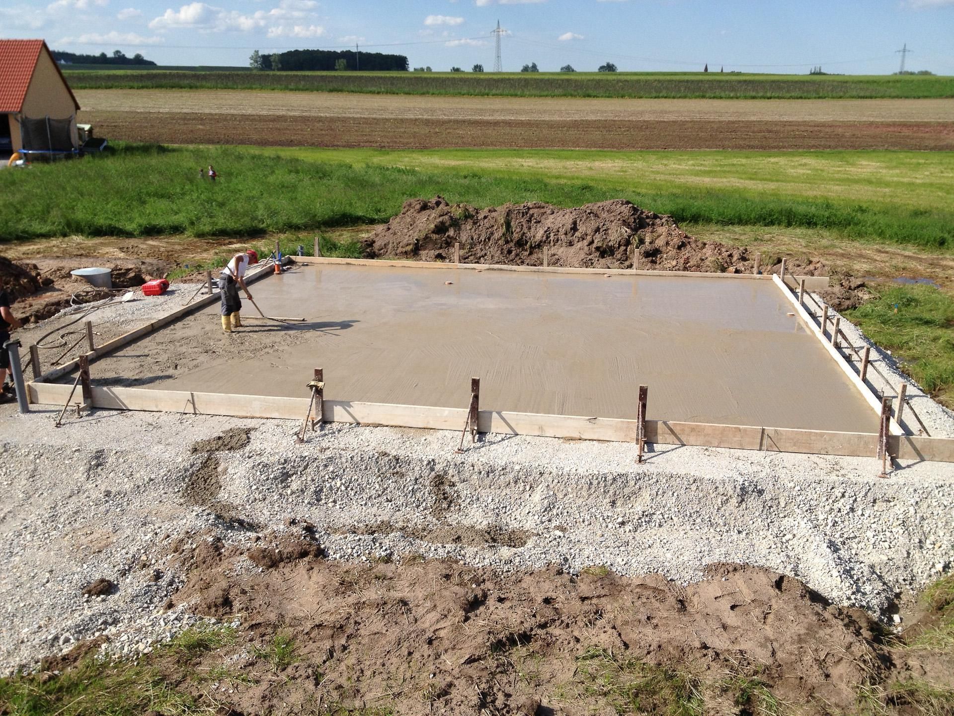 BMS Bau GmbH Einfamilienhaus Bodenvorbereitung