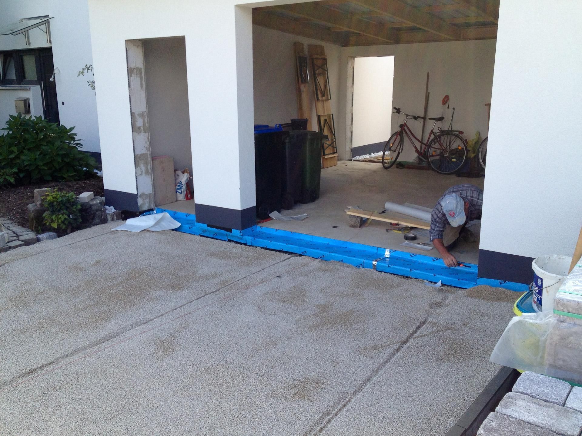 BMS Bau GmbH Betonverlegung für die Garage