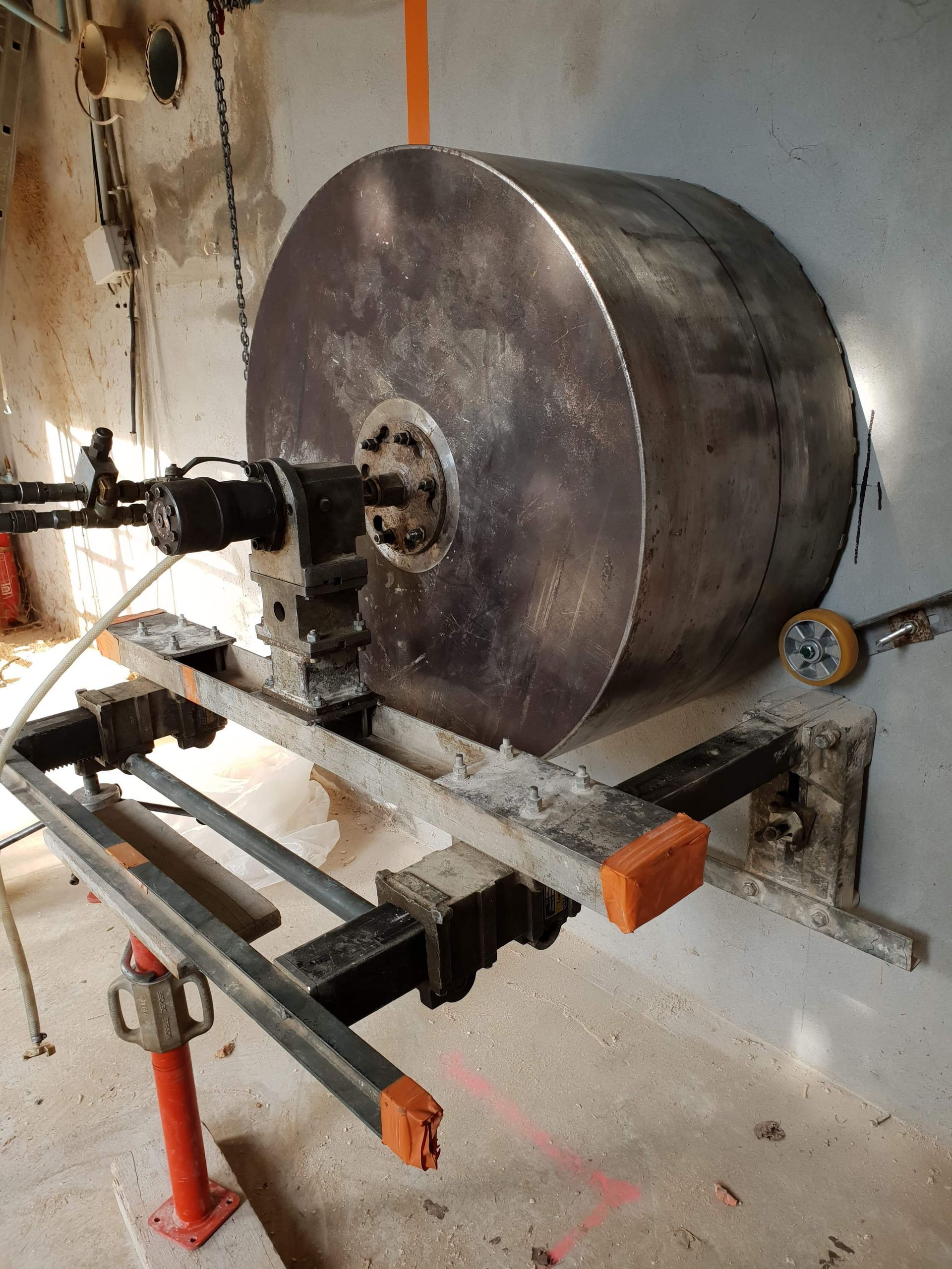 Carottage d'un diamètre de 1000 mm.