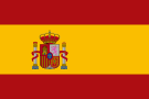 La bandera de España es amarilla y roja con un escudo de armas en ella.