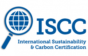 Un logotipo para la sostenibilidad internacional y la certificación del carbono.