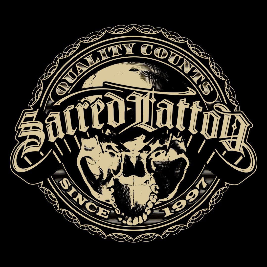 Sacred Tattoo  logo