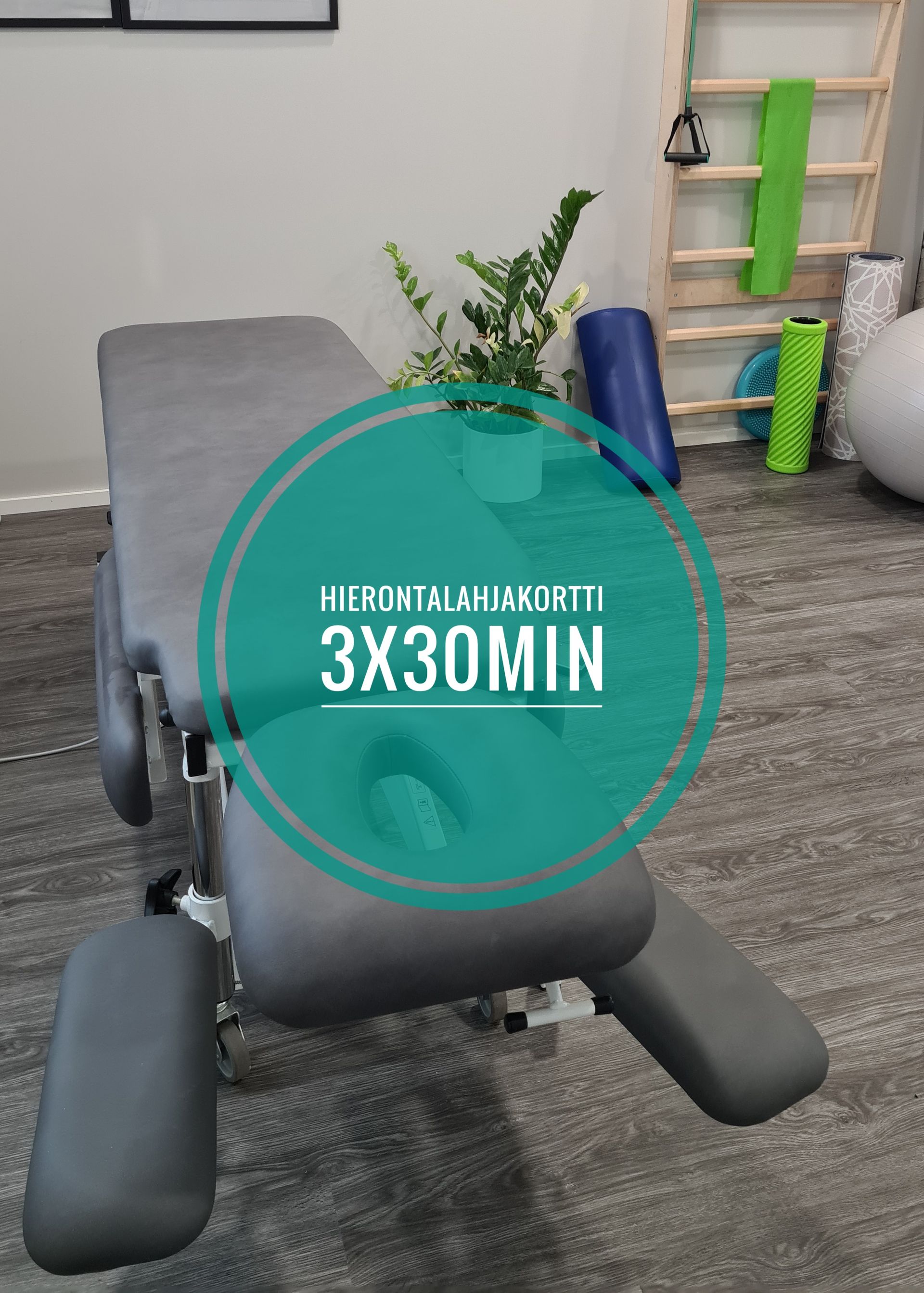 Hierontalahjakortti 3x30min