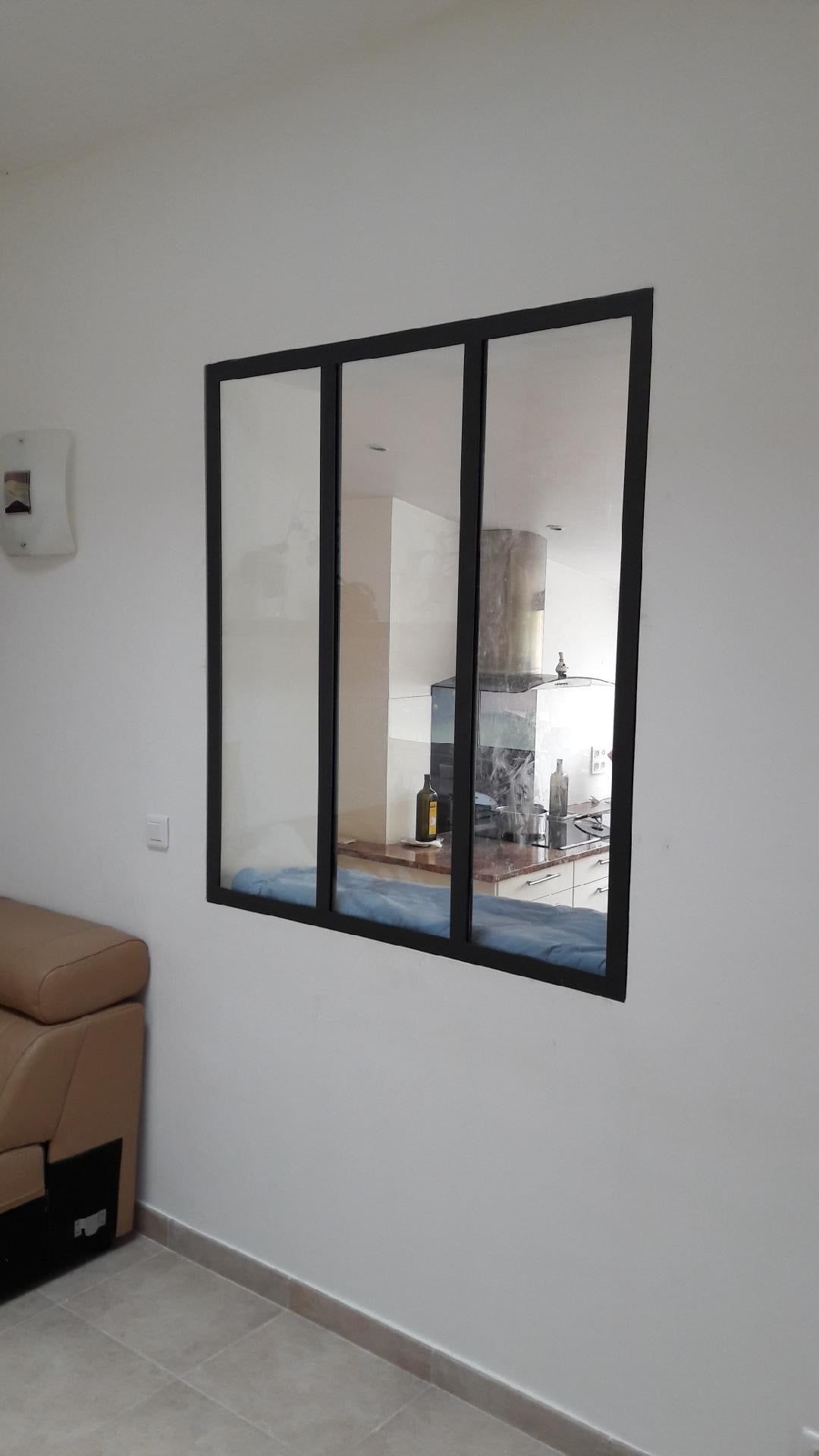 Petite verrière en trou, panneaux