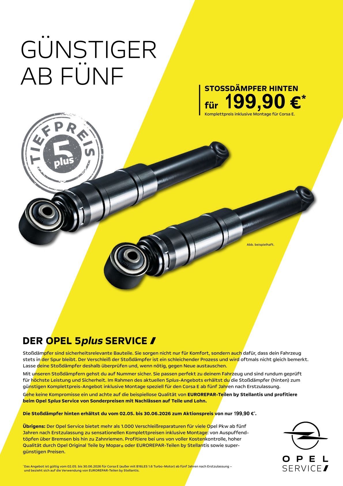 Angebot - Der Opel 5plus Service