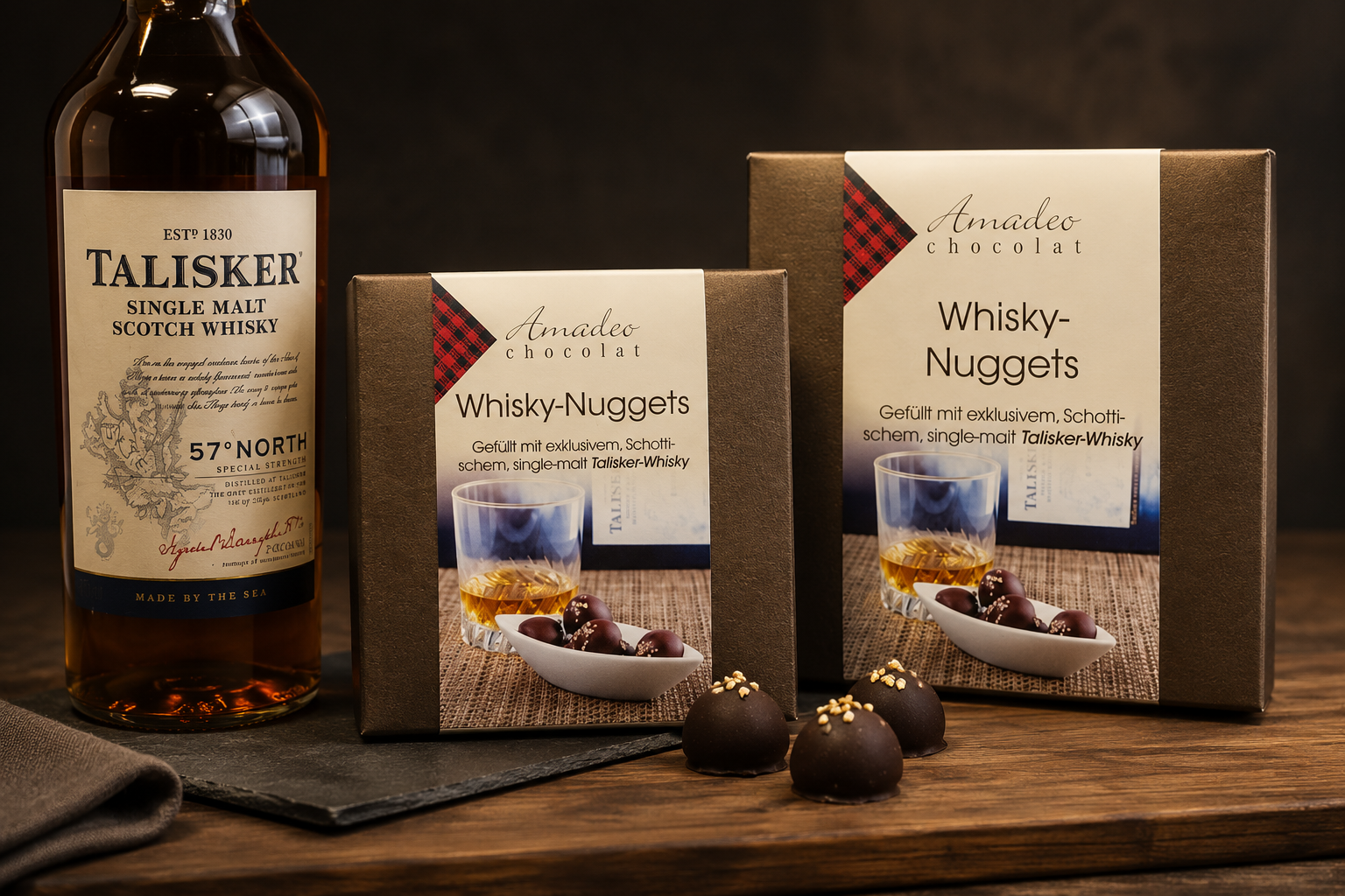 Whisky-Nuggets gefüllt mit Talisker-Whisky