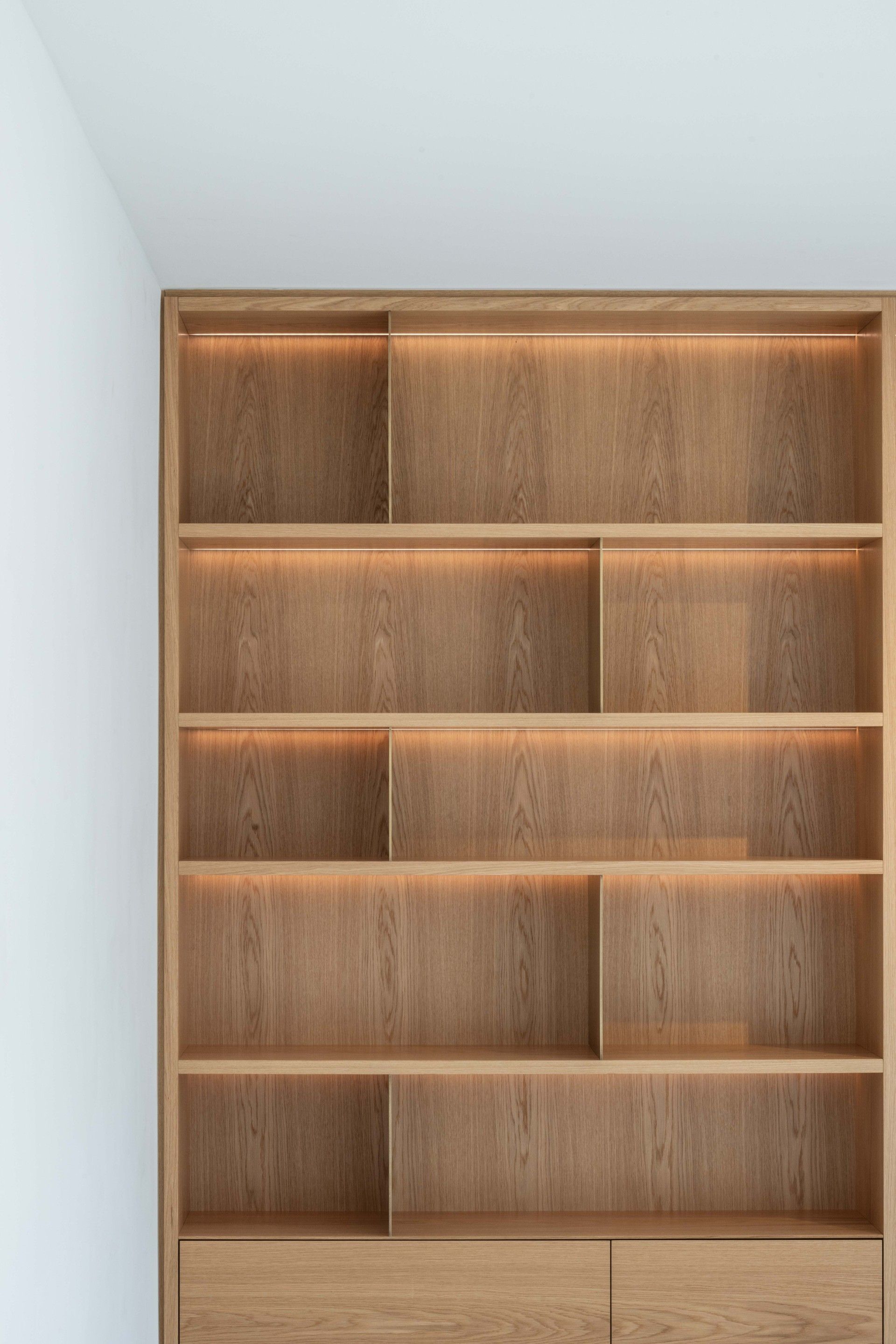 ROSSI EBENISTERIE SA concept by archinéa sàrl Bibliothèque - Séjour