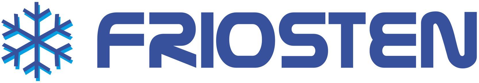 Un logotipo para friosten con un copo de nieve.