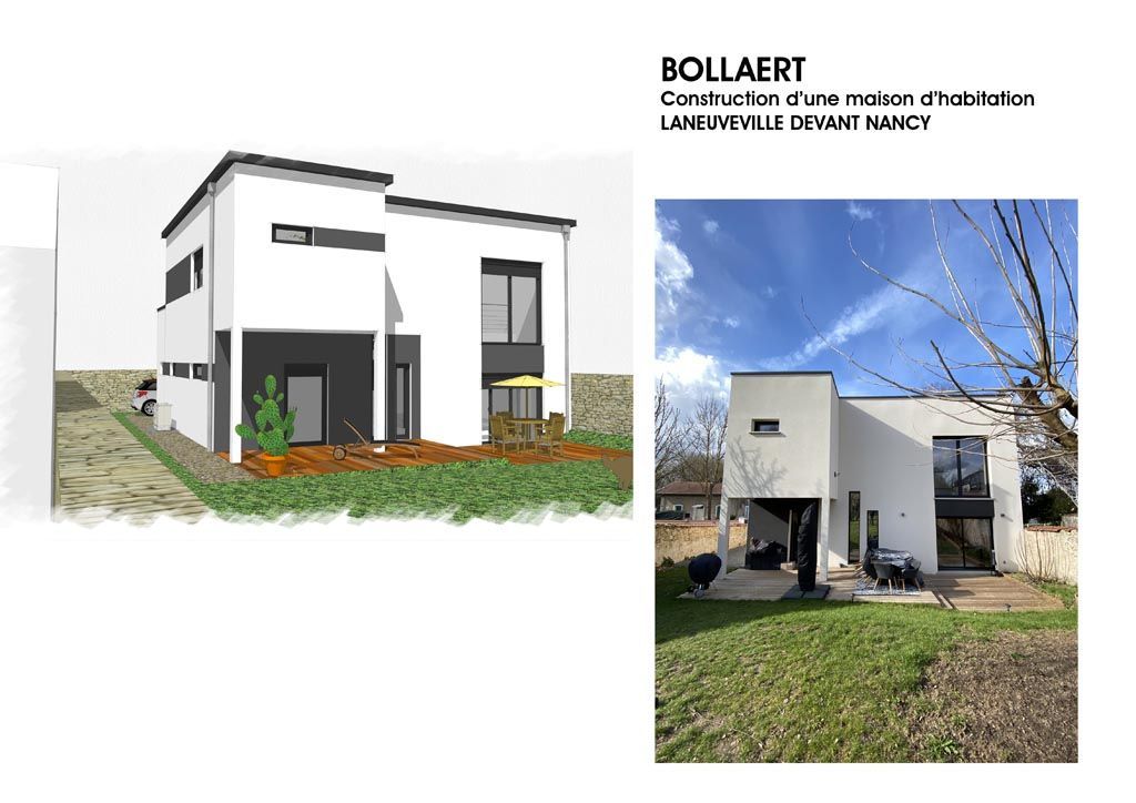 Bollaert, construction d'une maison d'habitation, Laneuveville devant Nancy