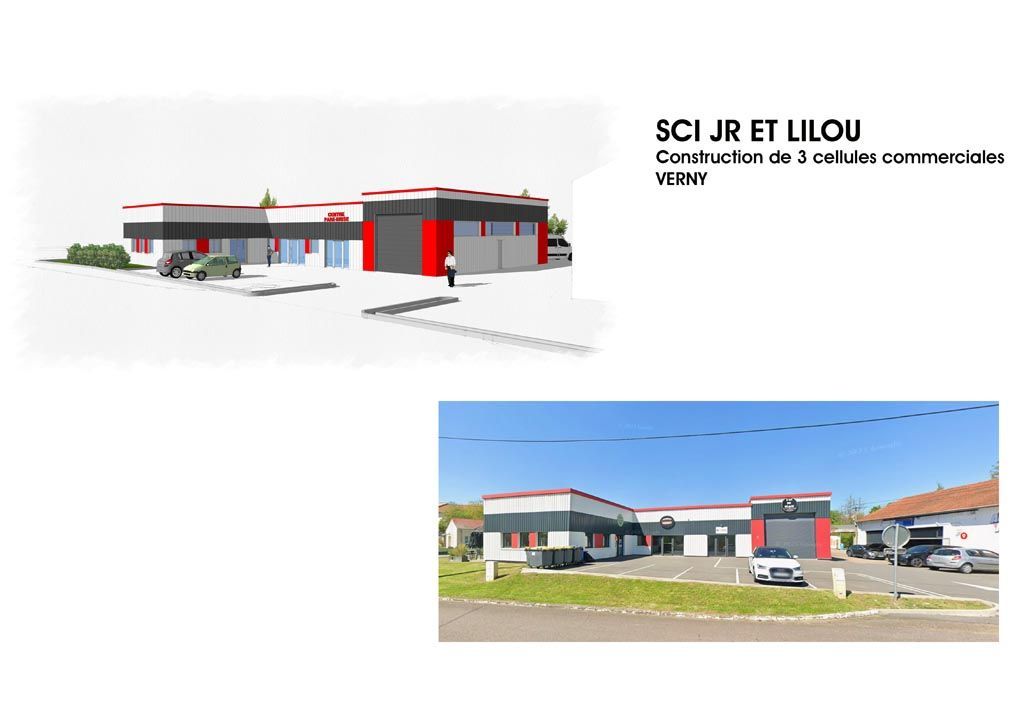 SCI Jr et Lilou, construction de trois cellules commerciales, Verny